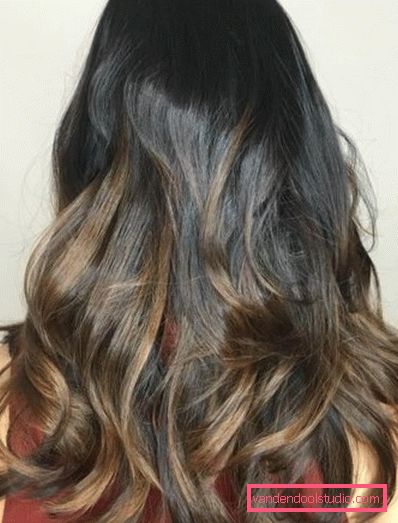 Ombre long hair dyeing Ombre - a new approach to hair coloring