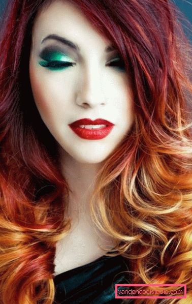 Ombre long hair dyeing Ombre - a new approach to hair coloring