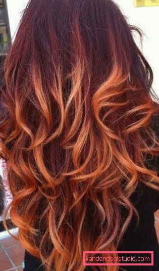 Ombre dyeing on dark hair Ombre - a new approach to hair coloring