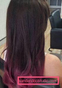 Bright Ombre for Dark Hair Ombre - a new approach to hair coloring
