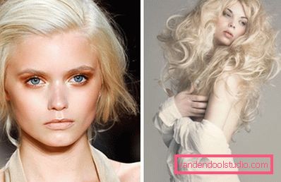 Blonde shades - we select the desired shade