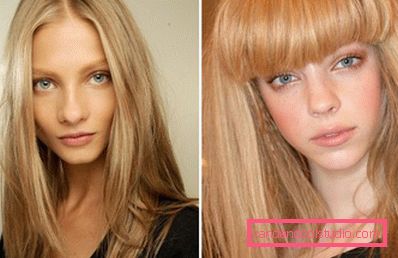 Blonde shades - we select the desired shade