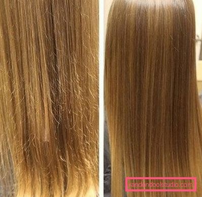 Polishing (grinding) hair - we remove split ends