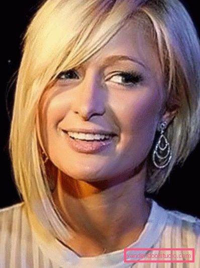 Popular women's haircuts with long and oblique bangs for medium hair