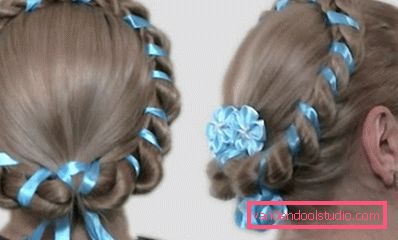 Step by step scheme of weaving braids from 4 strands - hairstyles with four-strand braids