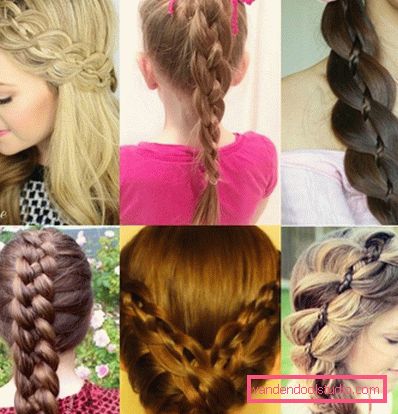 Step by step scheme of weaving braids from 4 strands - hairstyles with four-strand braids