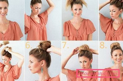 Festive and casual high hairstyle options for long and medium hair