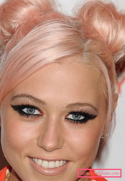High hairstyles for long and medium hair - two bunches Festive and casual high hairstyle options for long and medium hair