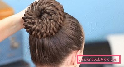 Hairstyle bunch of flagella