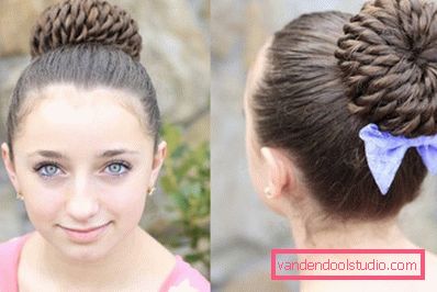 Hairstyle bunch of flagella