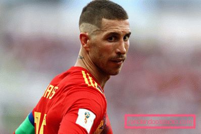 Haircut Sergio Ramos 2018 - a new haircut for a football player at the World Championships