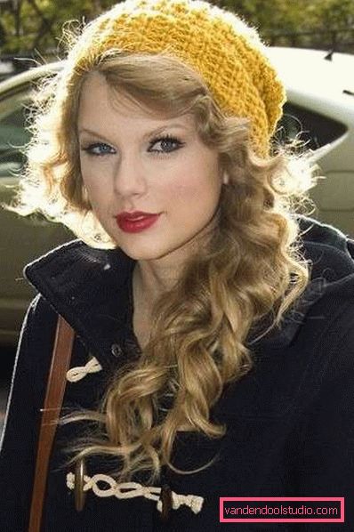 Hairstyles under the cap for long and medium hair - photos