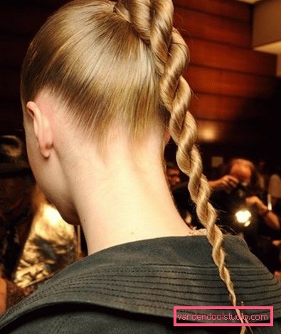 Hairstyles under the cap for long and medium hair - photos