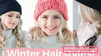 Hairstyles under the cap for long and medium hair - photos