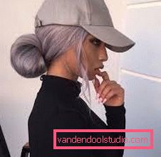 Hairstyles under the cap for long and medium hair - photos