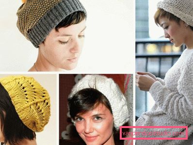Hairstyles under the cap for long and medium hair - photo