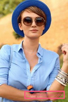 Hairstyles under the cap for long and medium hair - photo