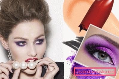 make-up in bright colors