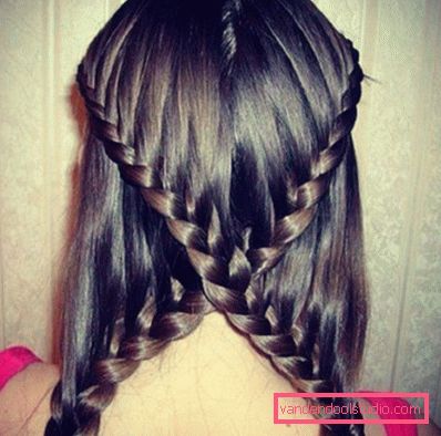 Hairstyles for children for medium hair in kindergarten A variety of hairstyles for girls on medium hair