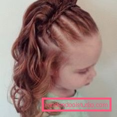 Hairstyles for children for medium hair in kindergarten A variety of hairstyles for girls on medium hair