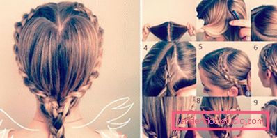 A variety of hairstyles for girls on medium hair
