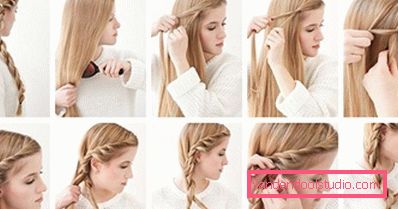 A variety of hairstyles for girls on medium hair