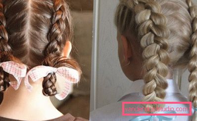 Hairstyles for medium hair to school A variety of hairstyles for girls on medium hair