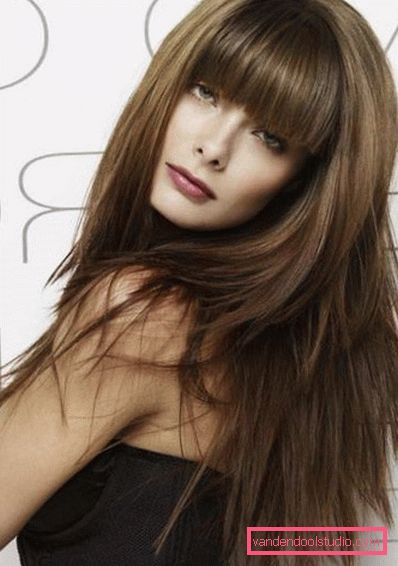 Varieties of graded haircuts for long hair