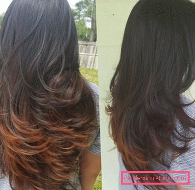 Varieties of graded haircuts for long hair