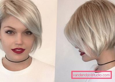 Beautiful coloring of light short hair The most beautiful dark and light hair dye