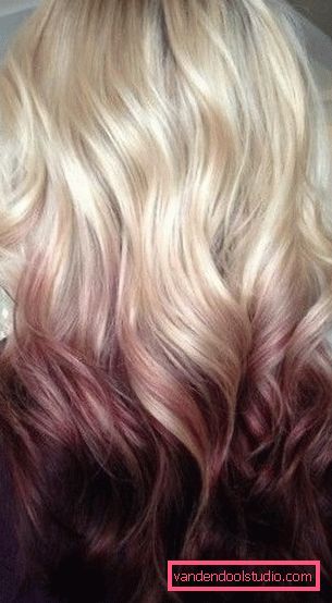 The most beautiful dark and light hair dye