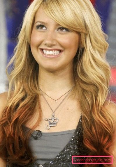 The most beautiful dark and light hair dye