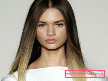 Beautiful hair coloring for brunettes ombre The most beautiful dark and light hair dye