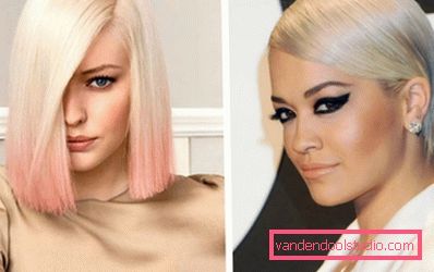 Beautiful coloring of light short hair The most beautiful dark and light hair dye
