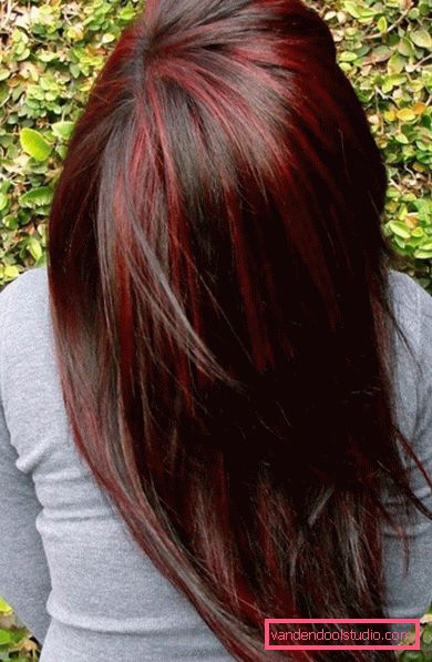 Beautiful hair coloring for brunettes The most beautiful dark and light hair dye