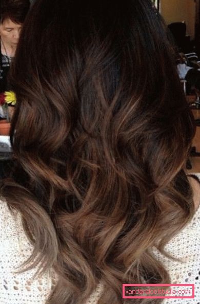 Beautiful hair coloring for brunettes balajazh The most beautiful dark and light hair dye