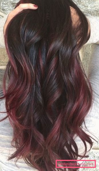 Beautiful hair coloring for brunettes balajazh The most beautiful dark and light hair dye