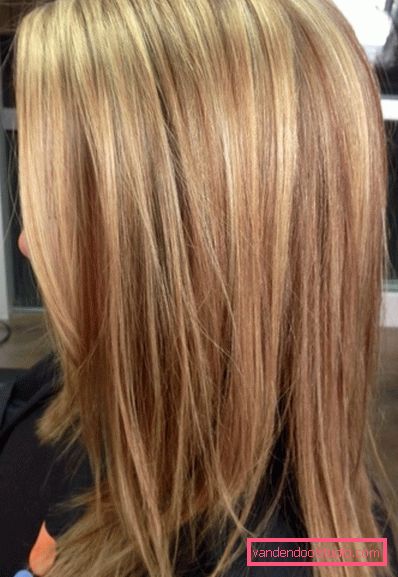 Beautiful coloring of blond hair The most beautiful dark and light hair dye