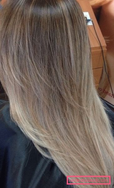 Beautiful hair coloring shatush The most beautiful dark and light hair dye