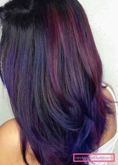 Beautiful hair coloring for brunettes The most beautiful dark and light hair dye