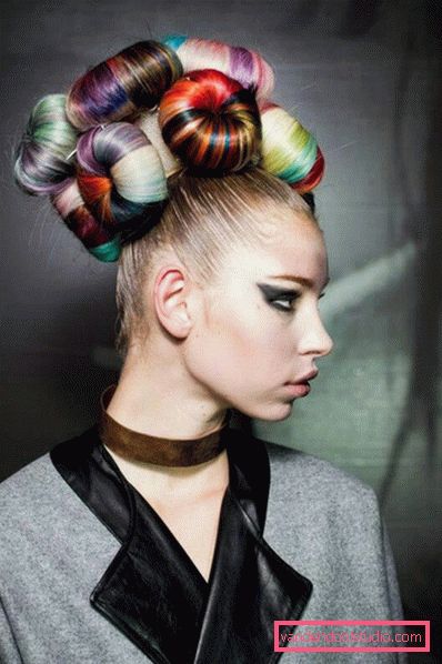 The most unusual hairstyles - beautiful and original styling.