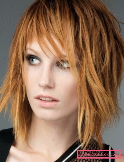 Fashionable haircuts for girls on medium hair cascade with bangs The most popular and fashionable haircuts for girls 2019