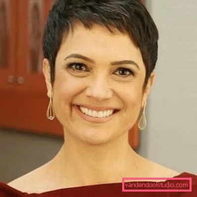 Haircut Pixie for short hair 2018 - 2019 - photos from all sides