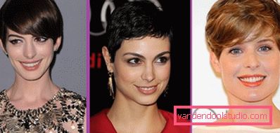 Haircut Pixie for short hair 2018 - 2019 - photos from all sides
