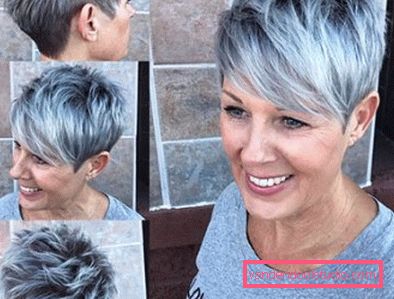 Haircut Pixie for short hair 2018 - 2019 - photos from all sides