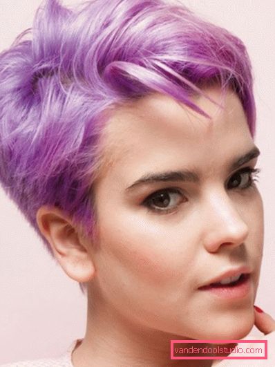Haircut Pixie for short hair 2018 - 2019 - photos from all sides