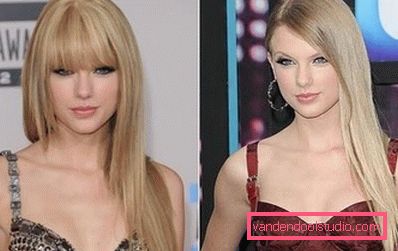 two images of Taylor Swift