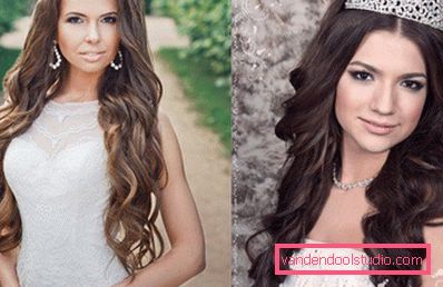 Wedding hairstyles for long hair - 250 actual photos