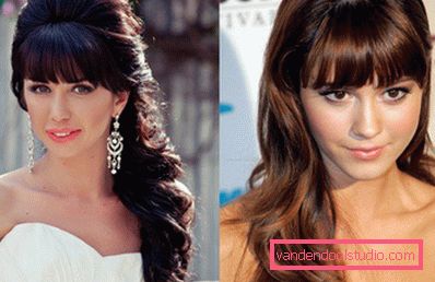 Wedding hairstyles with bangs