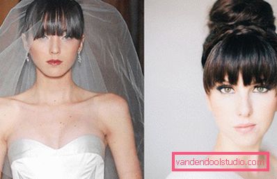 Wedding hairstyles with bangs